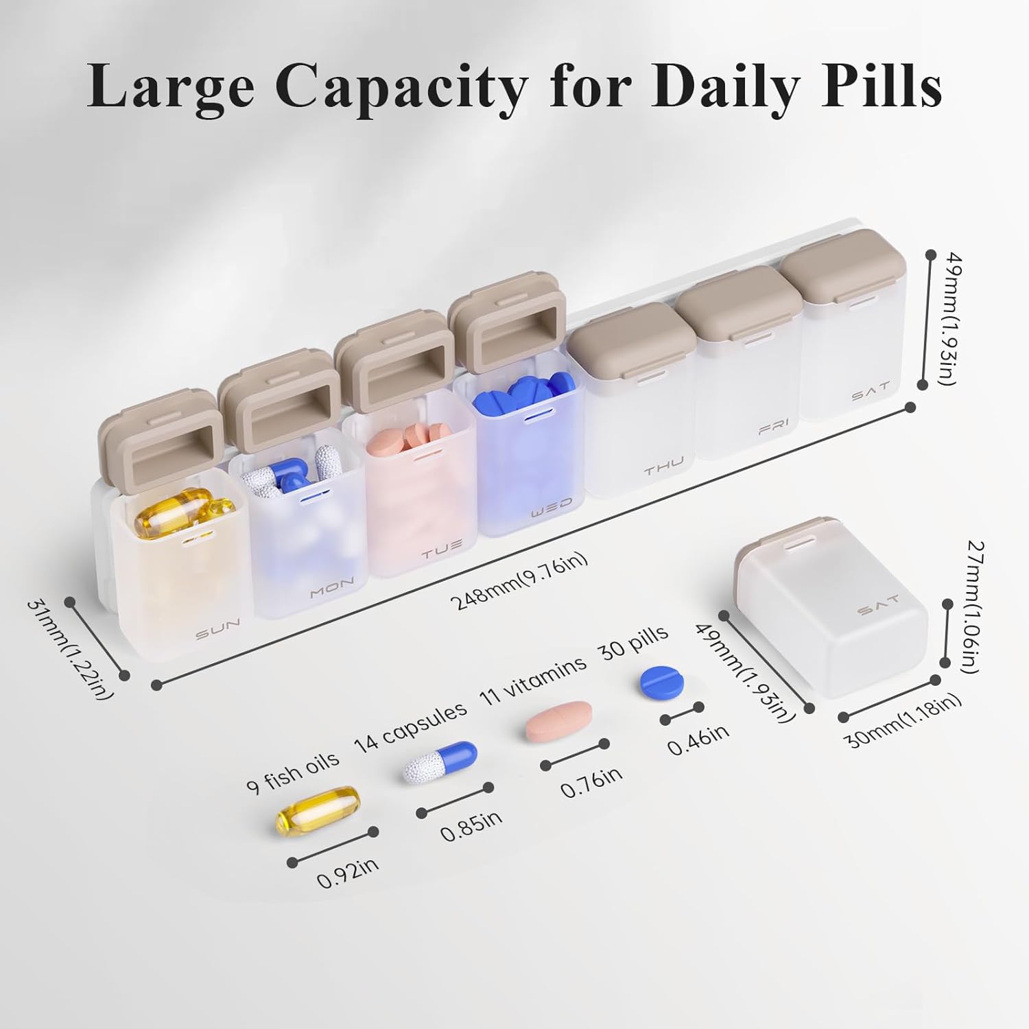 KOVIUU Magnetic Weekly Pill Organizer for Fridge Review (2026)